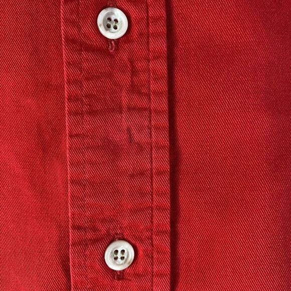 Vintage Ferrari Shirt Duck Head Mens XL Red Button Down Long Sleeve USA Made - Picture 2 of 12